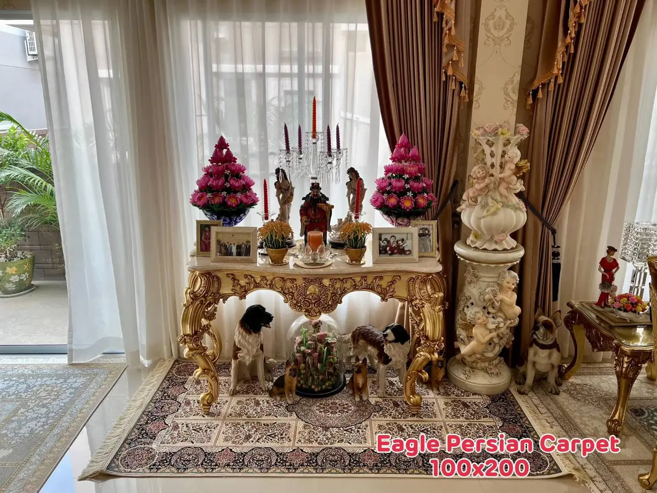 พรมเปอร์เซีย ขนาด 100 × 200 ซม. ในบ้านลูกค้า Eagle Persian Carpet