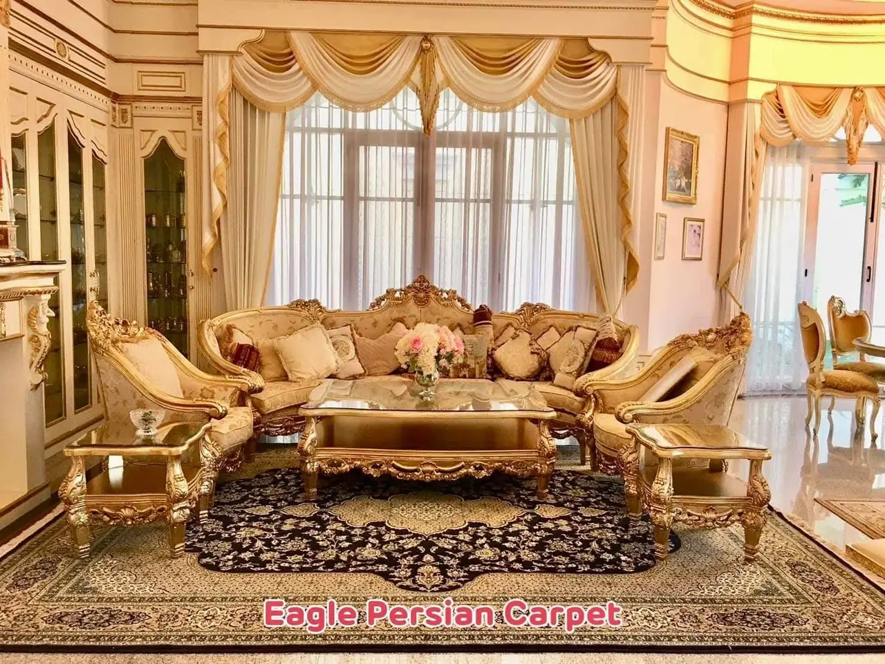 พรมเปอร์เซีย ในบ้านลูกค้า Eagle Persian Carpet