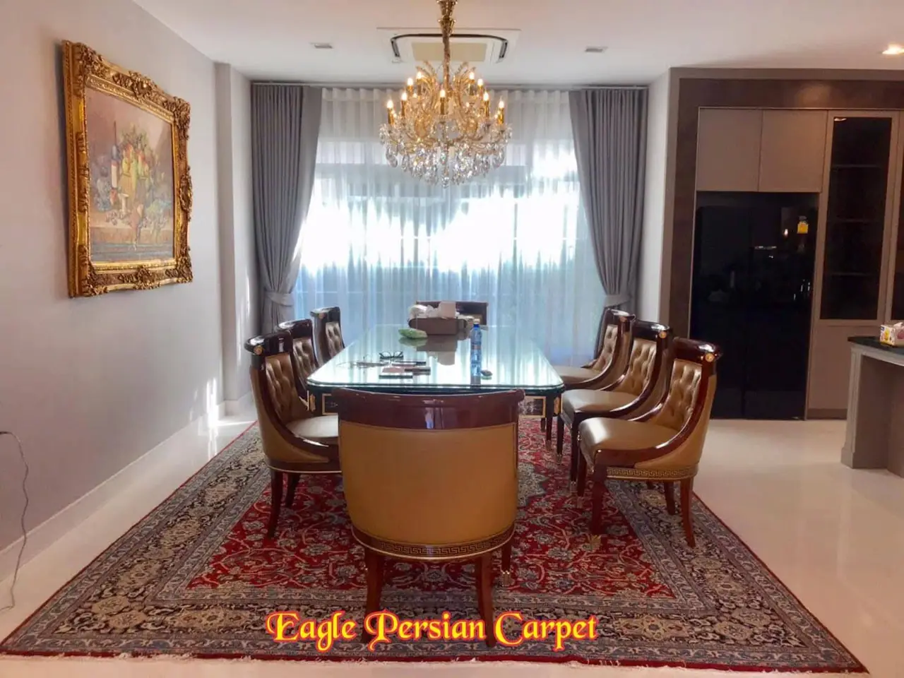 พรมเปอร์เซีย ในบ้านลูกค้า Eagle Persian Carpet