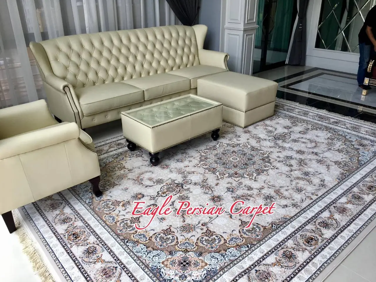 พรมเปอร์เซีย ในบ้านลูกค้า Eagle Persian Carpet