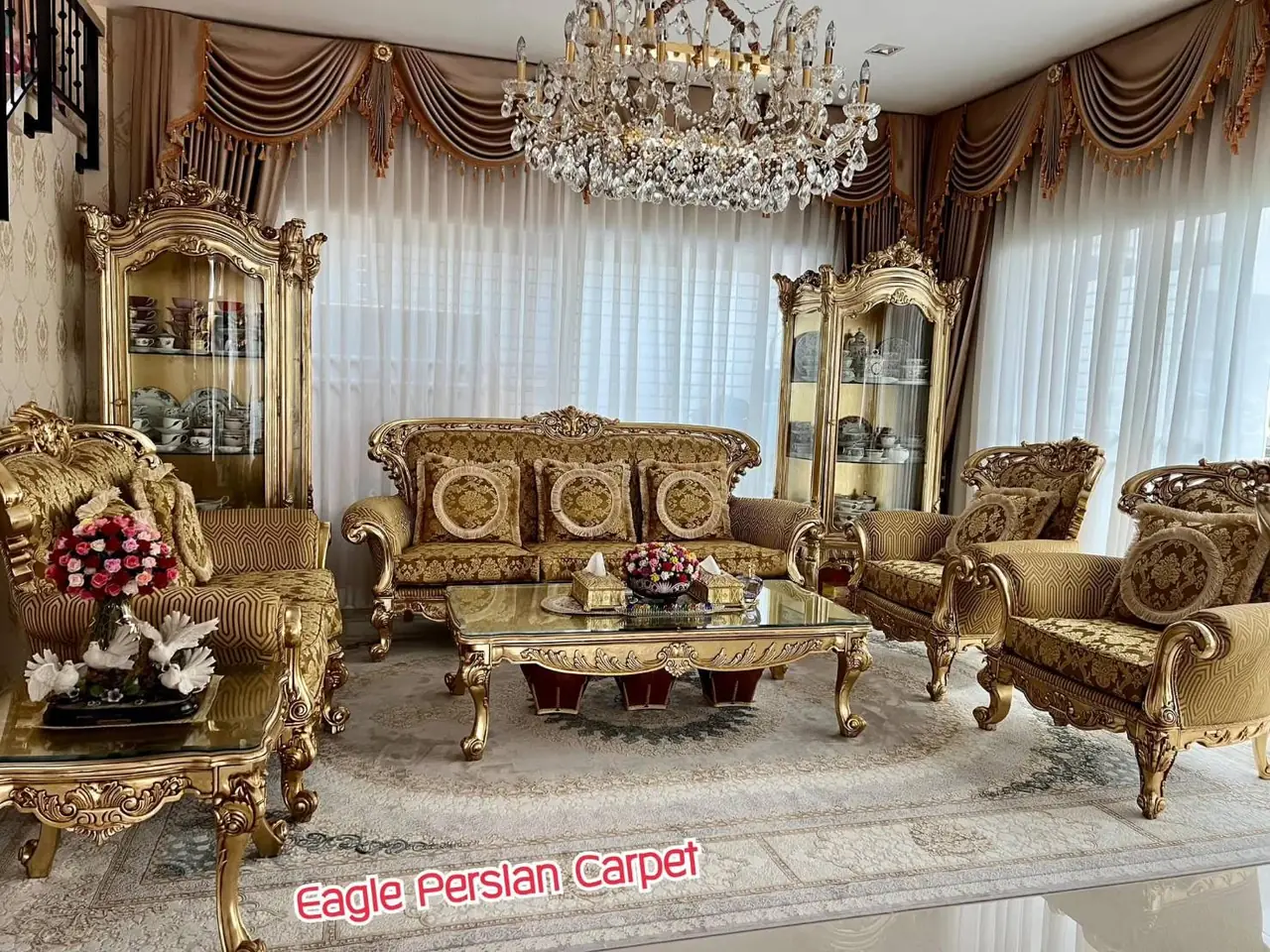 พรมเปอร์เซีย ในบ้านลูกค้า Eagle Persian Carpet