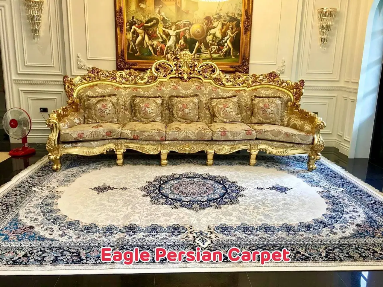 พรมเปอร์เซีย ในบ้านลูกค้า Eagle Persian Carpet