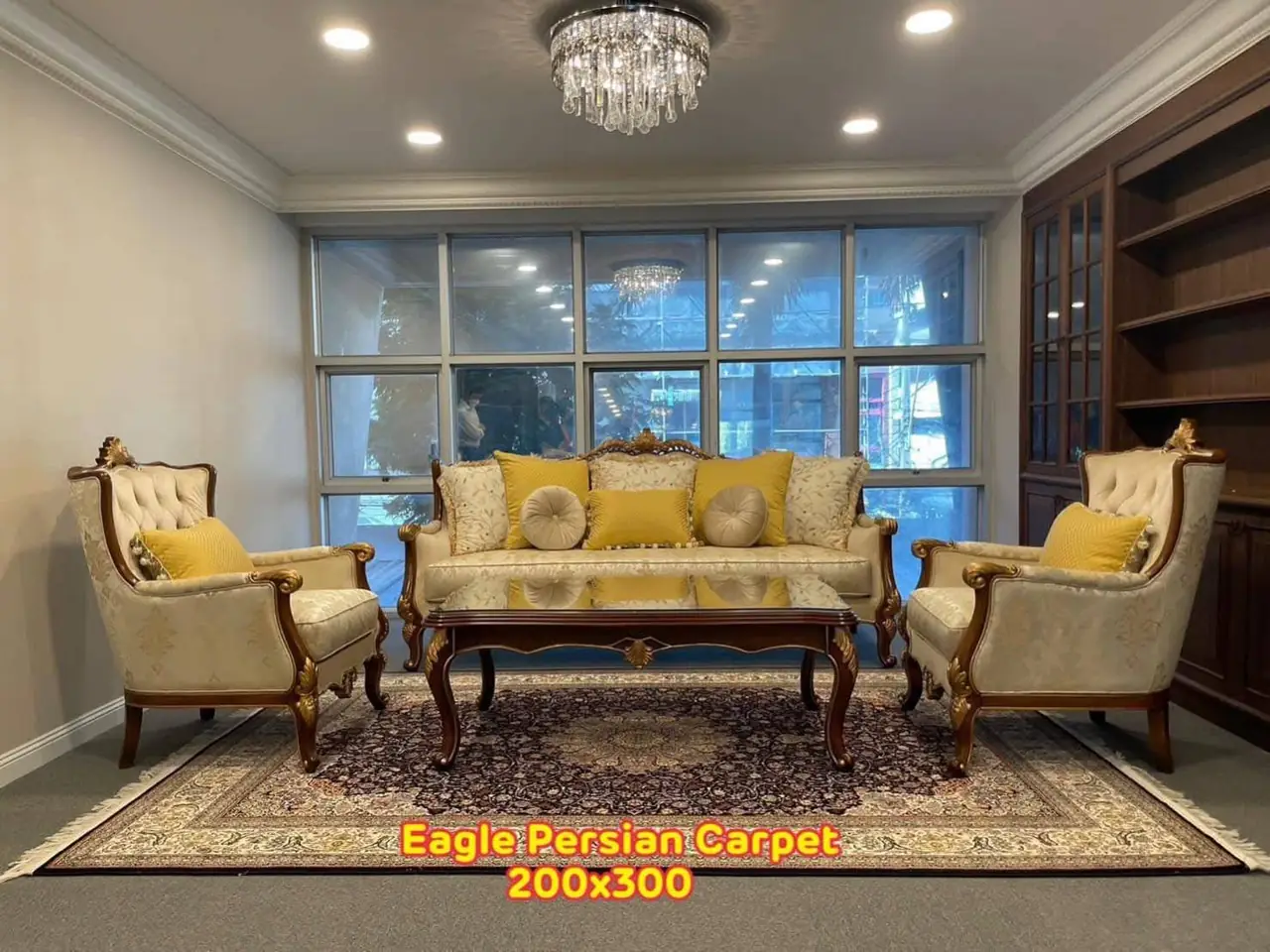 พรมเปอร์เซีย ขนาด 200 × 300 ซม. ในบ้านลูกค้า Eagle Persian Carpet